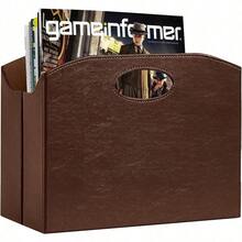 Estante plegable para revistas organizador de periodicos color cafe - marrón - Ver 1