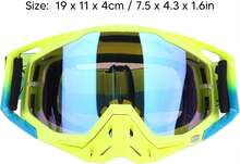 ZJchao Gafas de Motocicleta, TPU Visión Clara Efectiva Ampliar el Campo de Visión Gafas de motocicleta a prueba de viento a prueba de polvo ara Deportes Al Aire - negro - Ver 5