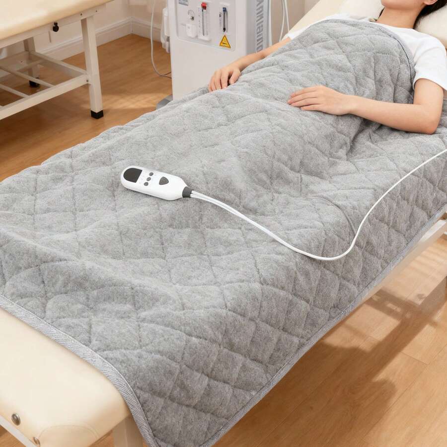 Electric Heating Pad, Single-Person Dorm Heating Pad, Dog Warming Pad With 9 Heat Levels And Auto Shut-Off, Washable Soft Fabric For Back, Knee, Neck Pain Relief – Ideal For Home, Office, Bed, Or Floor Use