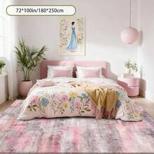 Cashmere-Like Abstract Pink And Gray Pattern Printed Large Carpet, Exquisite Carpet, Comfortable And Beautiful, Versatile Decorative Style, Suitable For Living Room Carpets, Sofa Cushions, Door Mats, Bedroom Carpets, Outdoor Carpets, Malls, Cafes And Other Scenarios, Easy To Clean And Machine Washable, Available In Multiple Sizes. - 彩色 - 查看 5