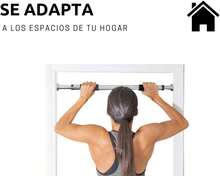 hanish Barra de domins para Marco de Puerta, Facil Instalación e Ideal para Hacer Ejercicio en Casa, Portatil - negro - Ver 4