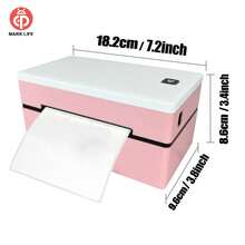 Marklife D200 4x6 Inch Wireless Label Printer, Bluetooth Thermal Express Label Printer, Suitable For Package Delivery And Small-Medium Enterprises, Can Print Customized Designs, Logistics Waybills And Clothing Labels, Compatible With Android, IOS And Windows, Comes With 20 Sheets Of Printing Paper. - UK Plug(220-240V) - View 3