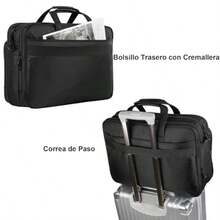 dftyTaygeer Portafolio para Hombre Maletin Laptop 17 Pulgadas Impermeable Mochila Ejecutiva con Diseño Expandible y Resistente Bolsa Portatil Maleta de Trabajo Negrohfgyr - Multicolor - Ver 7