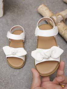 Girls' White Princess Sandals, Great For Holiday Parties & Summer Trips - White - View 4