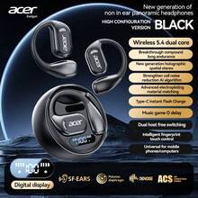 Acer OHR510 蓝牙耳机，开放式设计，带充电盒，挂耳式无线耳机，立体声，降噪，低延迟，舒适佩戴，适合学习、商务、运动、跑步、骑行，兼容手机、平板电脑、笔记本电脑，推荐圣诞节和情人节礼物 - 黑色 - 查看 3