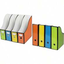 Magazine Rack - Paquete De 12+Blue, Lime, Orange, Yellow - View 3