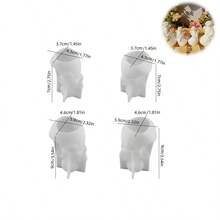 4pcs DIY Resin Mold Set Heart Star Angel Cement Plaster Mold Little Fairy Little Angel Heart Star Cement Aromatherapy Candle Decorative Ornament Silicone Mold - Silicone Mold Kit - View 2