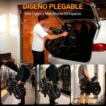 Bicicleta Electrica Adultos, E-Bike Plegable de Montaña con Motor de 500W, 3 Amortiguadores, Batería de Litio con Cobre Puro 48V/15Ah, 38KM/H, Rango de 45-55 km, Frenos de Disco Delanteros y Traseros - Naranja - Ver 5
