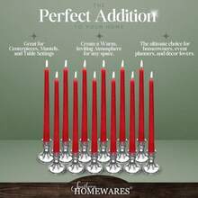 Southern Homewares 6-Pack Candlestick Glass Stem for Wine Glass, 4-Inch(Paquete de 12 unidades) - Multicolor - Ver 7