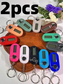 斋月便携式电子计数器，迷你定时器钥匙扣，数字显示厨房计数器，小巧便携装饰吊坠，时间管理工具，斋月小礼物，适合户外多种场景使用 - 彩色 - 查看 20