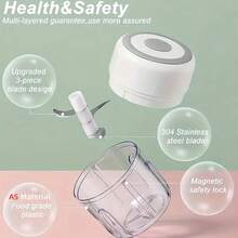 FLZH Elektryczny siekacz do czosnku, 250/100 ml