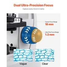 Trinocular Microscope, 40-5000X Magnification, Professional Compound Microscope For Adult With Phone Adapter, LED Light, Aluminum Alloy Body, For Lab, School, Home, Education - 查看 3