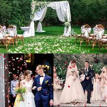 1000 Pieces Of Creamy White Rose Petals - Luxurious Simulated Sparkling Decoration, Suitable For Weddings, Proposals, Bridal Showers, Valentine's Day And Anniversaries - Romantic Celebrations And Bedroom Petal Scattering, Wedding Accessories, Wedding Decorations, Weddings