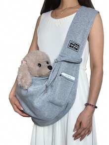 Large Capacity Portable Dog Carrier Bag, Warm Winter Pet Shoulder Bag, Thick Insulated Pet Carrier - Multicolor - View 10