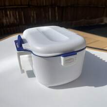 Caixa de Iscas de Pesca ABS Resistente com Bandeja de Drenagem Removível e Trava de Segurança, Recipiente de Armazenamento de Iscas Fácil de Limpar, Adequado para Caixa de Pesca, Cinto, Pesca de Água Doce e Salgada - Multicolorido - Visão 9