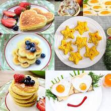 1pc Creative Silicone DIY Egg Cooker, 4-Cavity Multi-Function Pancake Mold, Egg Cooking & Baking Mold - Multicolor - View 5