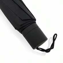 Sombrinha Guarda Chuva Dobrável preto Masculina Feminina Portátil Prática  Tecido - Preto - Visão 7