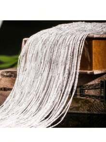 Korean Style Silver Wire Curtain, Wedding Ceremony Decoration, Tassel Partition Curtain For Home, Living Room, Entryway