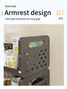 3/4/5 Tier Rolling Storage Cart, Multifunctional Movable Shelving Unit, Suitable For Organizing Clutter, Home Storage, Applicable For Living Room, Bedroom, Study - Space Saving, Compact Design, Multi-Tier Cart, Easy Assembly, Durable Plastic Material, Adjustable Height, Mobile Shelving, Small Space Living, Office Supplies