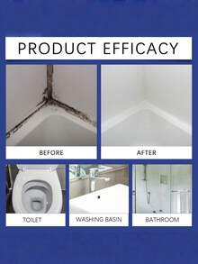 Hard Water Stain Remover Set: Effectively Removes Stains From Shower, Toilet, And Tiles - Low Odor, Natural Unscented Bathroom Cleaner, Bathroom Descaling Cleaning Liquid, Removes Water Stains And Dirt, Lime-Based Surface Cleaner. - Multicolor - View 2