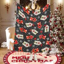 Snow Place Like Home by Sharla Fults Koc Zimowy Miękki Przytulny Bestseller Prezent Wyjątkowy Ciepłe Wnętrze Nowość Dla Domu - Wielokolorowe - Zobacz 2