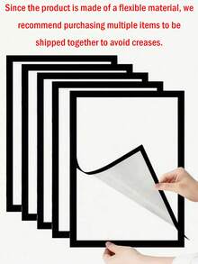 إطارات صور مغناطيسية بأحجام A3/A4/A5/A6، إطارات غلاف الملصقات، إطارات مغناطيسية لاصقة، إطارات فنية حائطية مغناطيسية، إطارات فنية حائطية قابلة للتبديل، رفوف ملصقات مغناطيسية، رفوف عرض فني، مناسبة للثلاجات، مثالية لعرض الصور - متعدد الألوان - مشاهدة 3