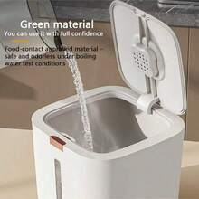 Large Capacity Transparent Pet Food Storage Container, Airtight Moisture-Proof Cat Food Canister - 6L - View 5