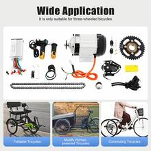 SanBouSi Electric Tricycle Motor Brushless Geared Motor Bicycle Conversion Kit Motor Controller For Tricycle Rickshaw Three-Wheeled Bike, DIY Part (750W 48V) - Đen và Bạc - Xem 8