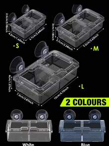 2-In-1 Reptile Hanging Food & Water Bowl With Suction Cup, Escape-Proof Design, Suitable For Geckos, Lizards And Other Amphibious Pets - Style A - View 2