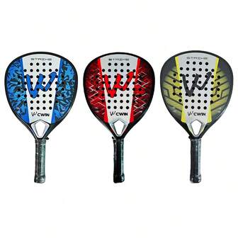 Padelracket i 3K kolfiber, mjukt EVA-material, perfekt present till alla hjärtans dag, jul och nyår