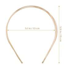 CZ SEWACC Diadema De Metal Multicapa Dorada Ajustable Fina Elegante Aro Para El Pelo 1149 - dorado - Ver 6