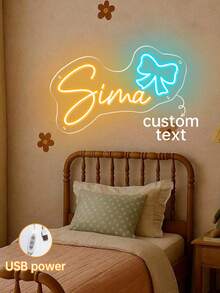 Customized Neon Name Sign, Room Decor, Wedding Decor, Neon Name Light, LED Neon Light, Personalized Holiday Gift, Bedroom Decor, Home Decor USB LED Lamp, Birthday Gift, Slow Life, Customized Crafts, Retro, Home Living, Christmas Home Atmosphere, Souvenir, Reusable, Cute, High Quality, Elegant Living, Art Living ,Urban Gala ,Fashion Decor ,Forever Love - đèn đơn 6 - Xem 7