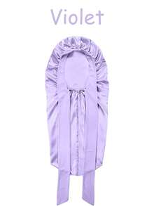 奢华缎面真丝睡帽 - 可调节舒适抽绳，真丝睡帽，缎面睡帽，桑蚕丝睡帽，加厚吹风帽，适合秋冬季节、日常佩戴、护发、化妆、烹饪、睡眠、旅行、度假。另有毛巾款，适用于美容院、酒店、运动、居家等场合，可用作毛巾、护肤吹风巾。