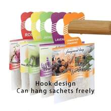 10pcs Wardrobe Fragrance Sachets, Made Of Pure Floral Petals And Dried Plants, Suitable For Car Air Freshener, Wardrobe Air Freshener, Home Air Freshener, Can Be Hung In Wardrobe, Drawers, Bedroom, Long-Lasting Fragrance - Apple - View 10