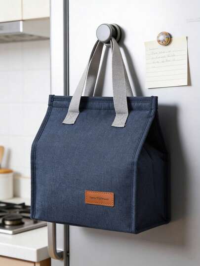 حقيبة غداء معزولة محمولة قطعة واحدة، حقيبة غداء معزولة مقاومة للماء مع إغلاق بسوستة، تحافظ على طعام طازج ولذيذ، مناسبة للمدرسة والمكتب