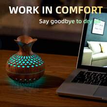 Colorful Cool Mini Humidifier, Flower Shape USB Personal Desktop Humidifier For Car, Office Room, Bedroom,Etc. 2 Mist Modes, 7 Colors,Super Quiet - Lạc đà - Xem 3