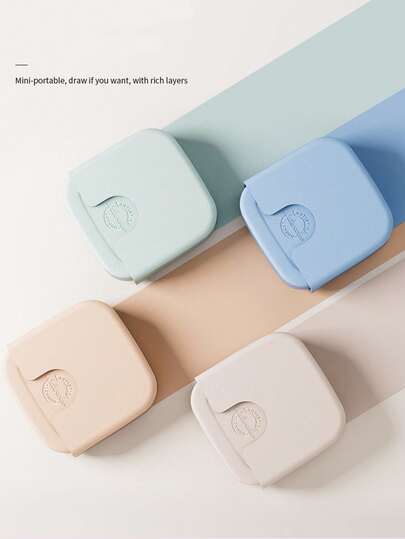 一套16色固体水彩颜料，便携式水彩颜料套装，适用于素描、手绘、涂鸦和绘画