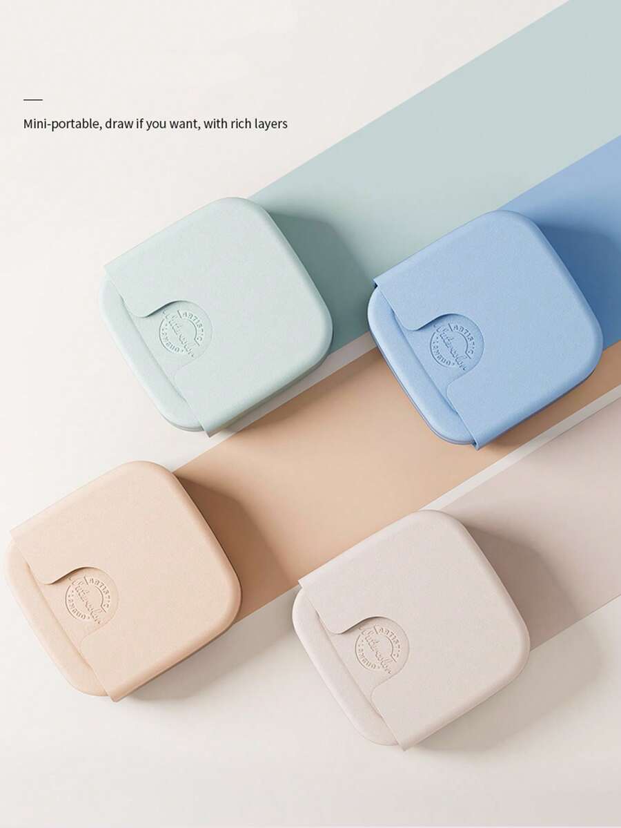 一套16色固体水彩颜料，便携式水彩颜料套装，适用于素描、手绘、涂鸦和绘画