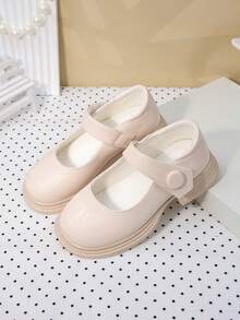 Children's Princess Shoes, Girls' Soft Bottom Leather Shoes, Fashion British Style Shoes, Popular Korean Version, Suitable For All Seasons