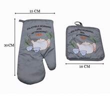 Guante de horno y almohadilla resistente al calor para cocina diferentes diseños. - Multicolor - Ver 2