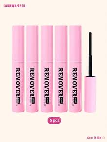 1/3/5pcs Eyelash Remover Liquid (For Cluster False Eyelashes) - Gentle Adhesive Solvent, DIY Eyelash Extension Glue Remover, Soothing Eye Cleansing Liquid (For False Lashes), Easy-To-Use Eyelash Glue Remover For Home - Multicolor - View 8