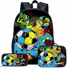 Bộ 3 món ba lô cho bé trai, kích thước 16,5 inch, kèm túi xách và hộp bút, phù hợp cho học sinh tiểu học, trung học cơ sở và trung học phổ thông. - Nhiều màu - Xem 4