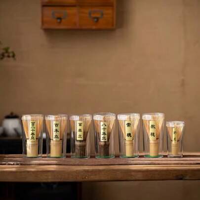 100-Prong Handmade Bamboo Matcha Whisk - High-Quality Natural Bamboo Matcha Whisk Suitable For Authentic Matcha Preparation, Easy To Use Even For Beginners