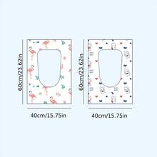 5/10/20 pezzi Coprisedili igienici monouso, essenziali da viaggio portatili, grandi protezioni impermeabili per il water, adatte per casa, viaggi, bagni pubblici, coprono completamente il water - Multicolore - Visualizzare 10