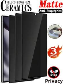 3pcs Anti-Spy Matte Screen Protector, Anti-Glare, Anti-Fingerprint, Shatterproof, Scratch-Resistant, Eye Protection, Compatible With Xiaomi 15t, 14t, 13t, Poco C75, C65, C85, Redmi 14c, 15c, 13c, A4, A5 4G/5G, Note 13, 14 And Galaxy A56, A55, A36, A35, A16, A26, A17, A07, S25 Ultra, S24 FE. Office/Metro Anti-Peeping Protection Film, Soft Film Material, Non-Glass. - Matte - View 53