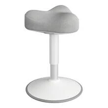 SONGMICS Hocker, Stehhocker, Stehstuhl mit Schwingeffekt, höhenverstellbar 48-65,5 cm, Anti-Rutsch-Sockel, drehbarer Sattelsitz, aktive Sitzhaltung, für Büro und Homeoffice