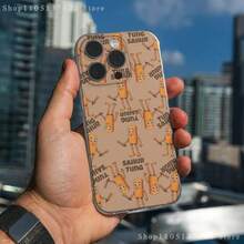 Funda de teléfono B-Brainrot Tralalero para 16,15,14,13,12,11 Pro,Max,Plus, cubierta suave transparente - Z4 - Ver 2