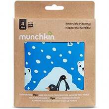 Munchkin® WildLove - Mantel Individual Reversible de Silicona para niños, 1 Paquete,(Oso polar) - Multicolor - Ver 6