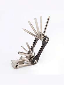 11-In-1 Bicycle Repair Tool Kit, Including Mountain Bike Wrench, Screwdriver, Chain Tool, Hex Wrench, Spoke Wrench And Other Multifunctional Bicycle Maintenance Tools - Multicolor - View 14