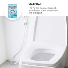 Disposable Plastic Toilet Seat Cover Waterproof And Non Slip Individually Wrapped, For Travel,Disposable Plastic Toilet Seat Cover Waterproof And Non Slip Individually Wrapped, For Travel,Disposable Toilet Seat Covers Cushions For Travel Public Restrooms Individually Packaged Portable Tear Resistant For Adults Boys And Girls - 無色 - 查看 9